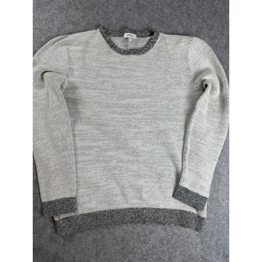 Reiss Men's Medium Luxton Seed Knit Crew Neck Sweater High Quality Quiet Luxury